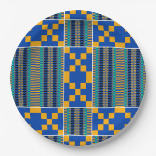 African Colorful Paper Plate
