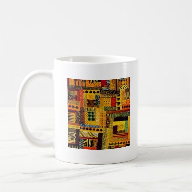 African Colorful  Pattern Coffee Mug (Left)
