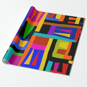 African Colourful Map Wrapping Paper