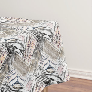 African, combo, skin, tiger, Jaguar, spotted Tablecloth