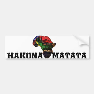 African continent bumper sticker