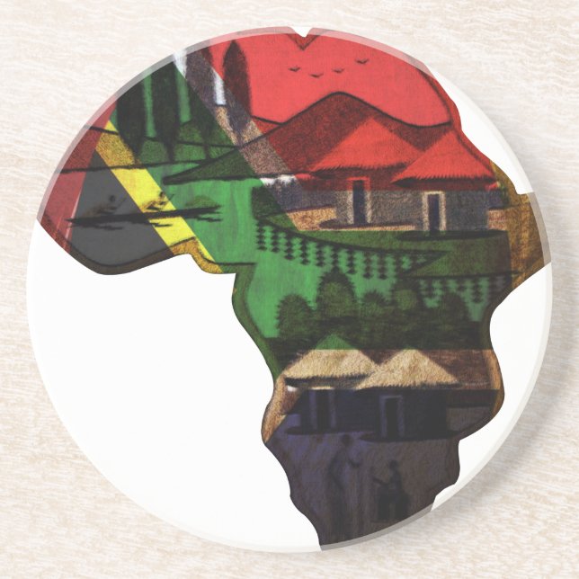 African continent coaster (Front)