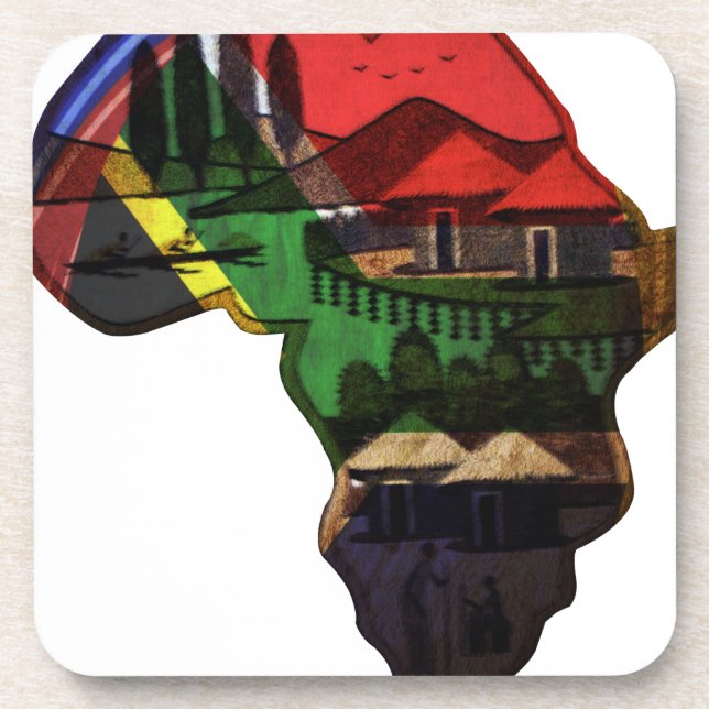 African continent coaster (Front)