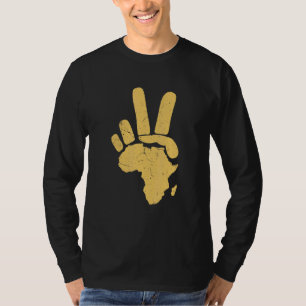 African Continent Peace African Pride Black Histor T-Shirt