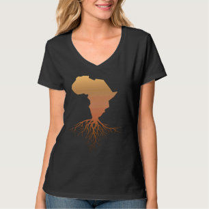 African Continent Roots African Pride Black Cultur T-Shirt