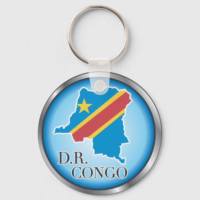 African country buttons key ring (Front)