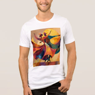 African Couple Dance Art T-Shirt Tri-Blend Shirt
