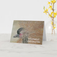 African Crane Bird Customizable