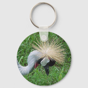 African Crowned Crane Key Ring