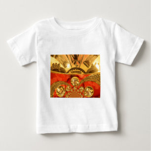 African Cultural Art Rich Golden Red Design Baby T-Shirt