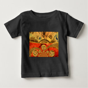 African Cultural Art Rich Golden Red Design Baby T-Shirt