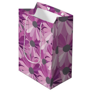African Daisy Floral Design Medium Gift Bag