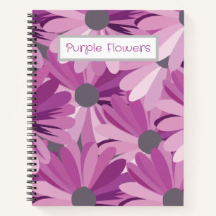 African Daisy Flower Personalised Notebook