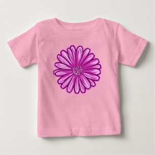 African Daisy Flower, Realistic Illustration Baby T-Shirt