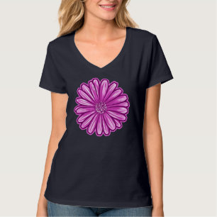 African Daisy Flower, Realistic Illustration T-Shirt