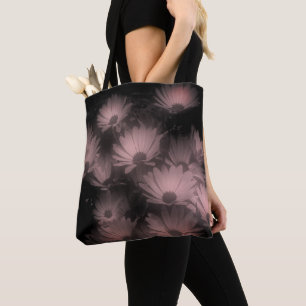 African Daisy Flowers Black White High Contrast  Tote Bag