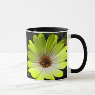 African Daisy Fluorescent Yellow Mug