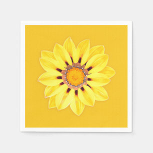 African Daisy / Gazania - Mustard Gold Napkin