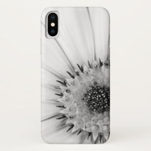 African Daisy Monochrome Floral iPhone X Case