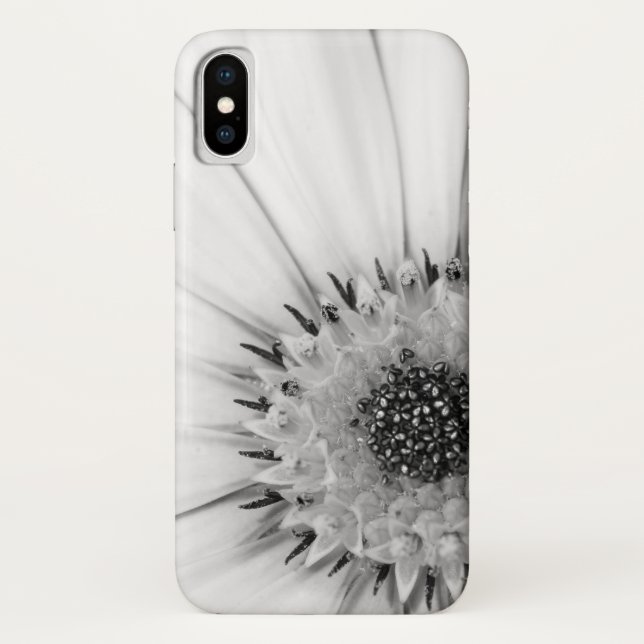 African Daisy Monochrome Floral Case-Mate iPhone Case (Back)