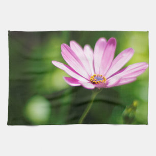 African daisy tea towel