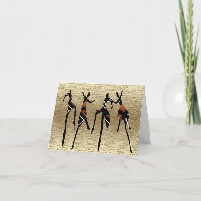 African Dance Group • Afrocentric Heritage Card (Front)