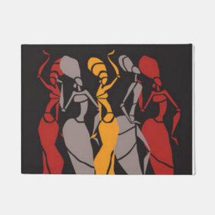 African Dancing Ladies Doormat