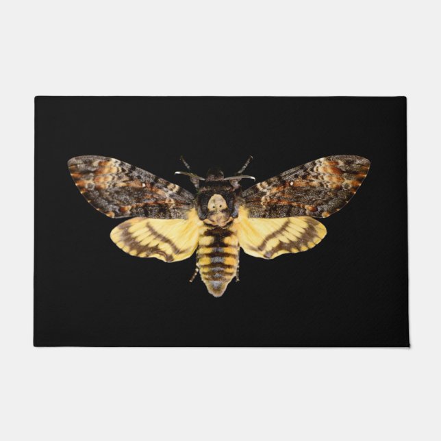 african death head moth butterfly insect Acheronti Doormat (Front)