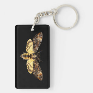 african death head moth butterfly insect Acheronti Key Ring