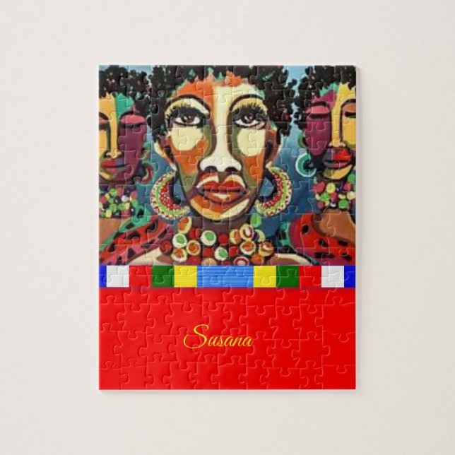 African Decorative Jigsaw Puzzle (Vertical)