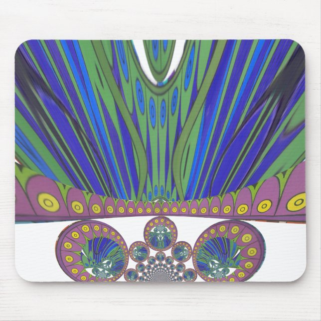 African decorative pattern modern design colours mouse mat (Front)