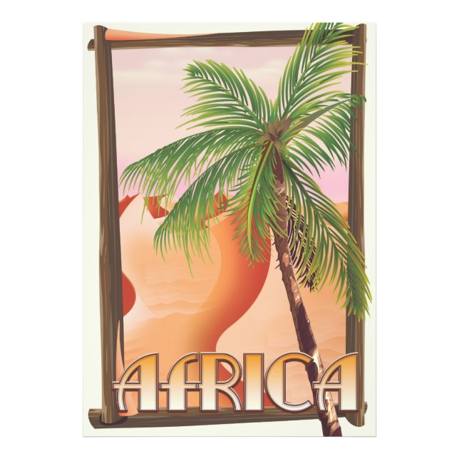 African desert travel poster (Front)