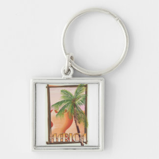 African desert travel poster key ring
