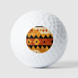 African design background in brown and black golf balls