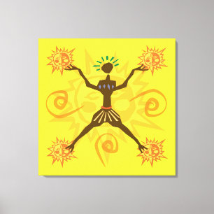 African design canvas print