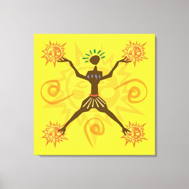 African design canvas print (Front)