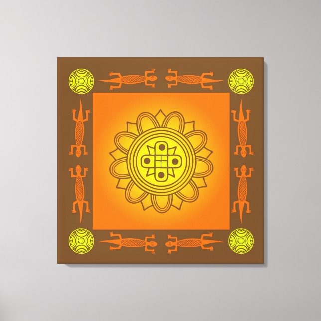African design canvas print (Front)