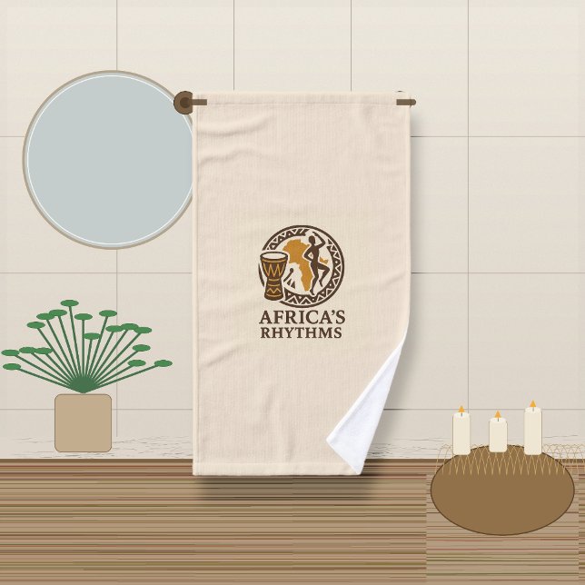 African Drum Hand Towel (Creator Uploaded)