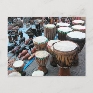 African drums 1 postcard