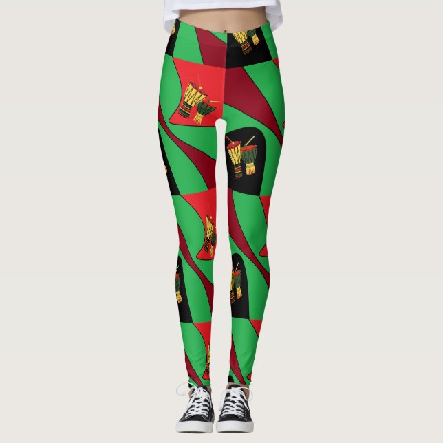 African Drums Leggings (Front)