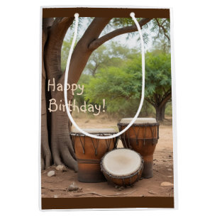 African Drums Medium Gift Bag