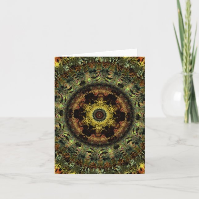 African Dusk Mandala note card (Front)