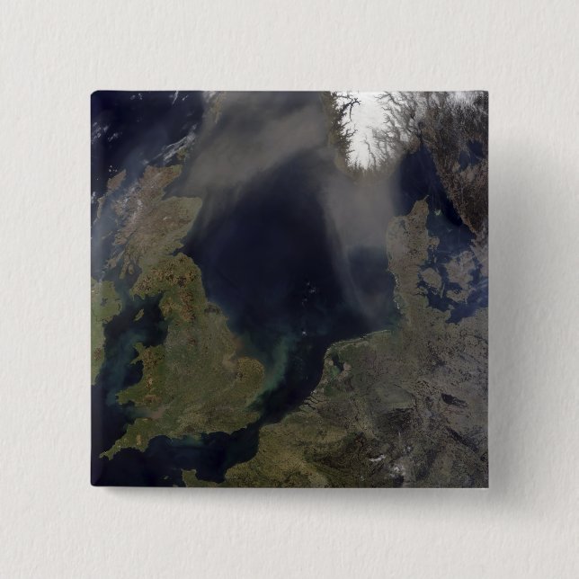 African dust blowing over Scotland 15 Cm Square Badge (Front)