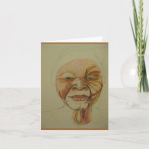 African Elder Woman Greeting card