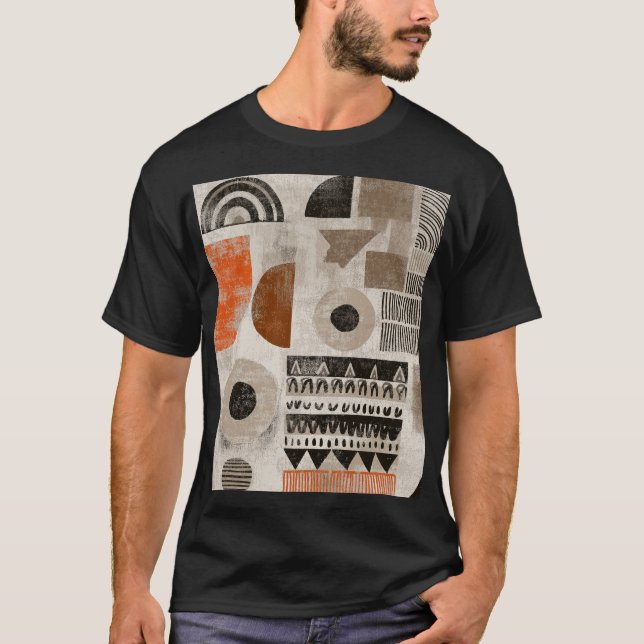 African elements in muted colors T-Shirt (Front)
