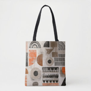 African elements in muted colors tote bag