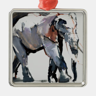 African Elephant 2012 Metal Tree Decoration