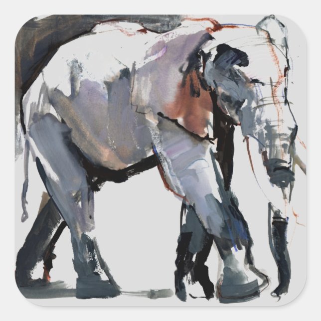 African Elephant 2012 Square Sticker (Front)