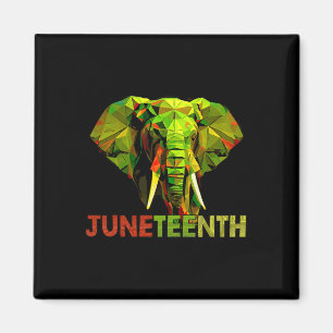 African Elephant Art Freedom Black History  Magnet