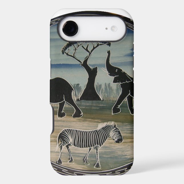 African Elephant Art Print  iPhone 17 Air Cases (Back)